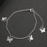 New Crystal Butterfly Anklet For Women