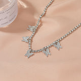 New Crystal Butterfly Anklet For Women