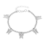 New Crystal Butterfly Anklet For Women