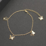 New Crystal Butterfly Anklet For Women