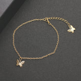 New Crystal Butterfly Anklet For Women