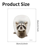 Raccoon 3D Toilet Cover Sticker - Animals Aso