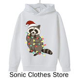 Christmas Raccoon Children's Hoodies