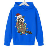 Christmas Raccoon Children's Hoodies - Animals Aso