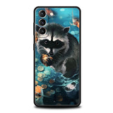 Cute Animal Raccoon Phone Case for Samsung Galaxy - Animals Aso