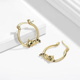 New Raccoon Hoop Earring Gold Color - Animals Aso