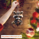 Cute Raccoon Rugby Pendant Decor