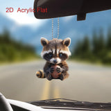 Cute Raccoon Rugby Pendant Decor