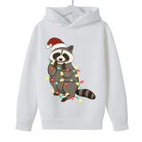 Christmas Raccoon Children's Hoodies - Animals Aso