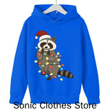 Christmas Raccoon Children's Hoodies - Animals Aso