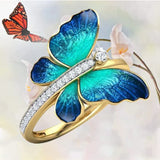 New Fashion Butterfly Rings