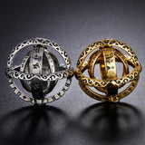 Gold Astronomical Skull rings