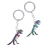 New Colorful Skeleton Dinosaur Key Chain - Animals Aso