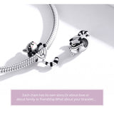 New Amazing Raccoon 925 Sterling Silver Bracelet - Animals Aso