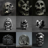 New Vintage Skull Rings