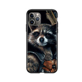 Silicone Cover Rockets Raccoon Phone Case For iPhone