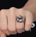 2022 Gothic Stainless Steel Skull Head Rings - Animals Aso