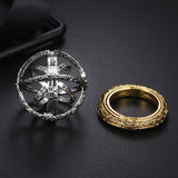 Gold Astronomical Skull rings