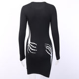 New Amazing Skull Dark Dress Mini - Animals Aso