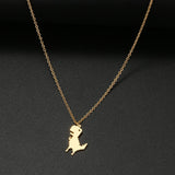 New Stainless Steel Dinosaur Necklaces - Animals Aso