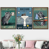 New Amazing Raccoon Poster Decoration