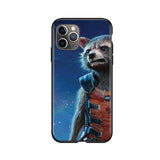 Silicone Cover Rockets Raccoon Phone Case For iPhone