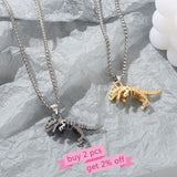 New Tyrannosaurus Rex Necklaces Gold Silver - Animals Aso