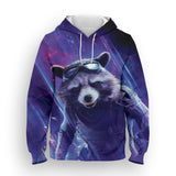 2023 New Fashion Racoon Hoodie - Animals Aso