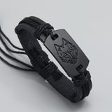 2023 New fashion Bracelet black wolf - Animals Aso