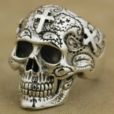 New Vintage High Detail Gothic Skull Ring