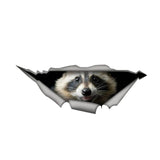 New Raccoon Waterproof Car Sticker - Animals Aso