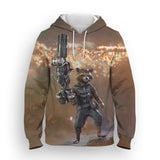 2023 New Fashion Racoon Hoodie - Animals Aso