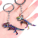 New Colorful Skeleton Dinosaur Key Chain - Animals Aso