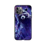 Silicone Cover Rockets Raccoon Phone Case For iPhone