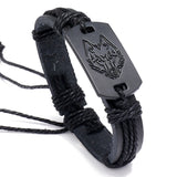 2023 New fashion Bracelet black wolf - Animals Aso