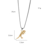 New Tyrannosaurus Rex Necklaces Gold Silver - Animals Aso