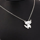 New cute Cartoon raccoon pendant necklaces-Animals Aso