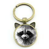 2022 New Cute Raccoon keychain - Animals Aso