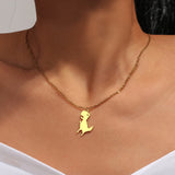 New Stainless Steel Dinosaur Necklaces - Animals Aso