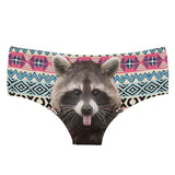 New Lovely Racoon 3D Panties Underwear - Animals Aso