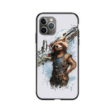 Silicone Cover Rockets Raccoon Phone Case For iPhone-Animals Aso