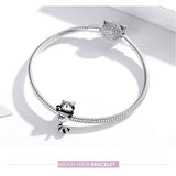 New Amazing Raccoon 925 Sterling Silver Bracelet - Animals Aso