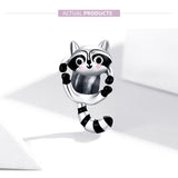 New Amazing Raccoon 925 Sterling Silver Bracelet - Animals Aso