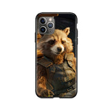 Silicone Cover Rockets Raccoon Phone Case For iPhone