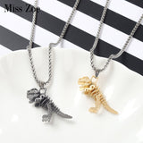 New Tyrannosaurus Rex Necklaces Gold Silver - Animals Aso