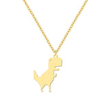 New Stainless Steel Dinosaur Necklaces - Animals Aso