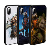 Silicone Cover Rockets Raccoon Phone Case For iPhone