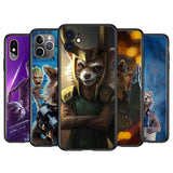 Silicone Cover Rockets Raccoon Phone Case For iPhone