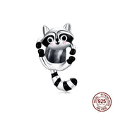 New Amazing Raccoon 925 Sterling Silver Bracelet - Animals Aso