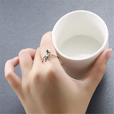 Creative Cute Silver Color Dinosaur Rings - Animals Aso